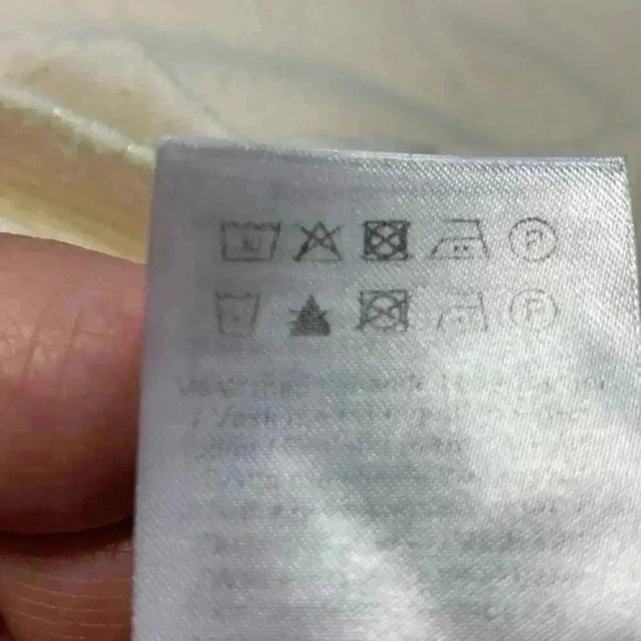 b. young Ivory Textured Fabric, Soft, Drop shoulder, Loose, Short Sleeve T Shirt - Picture 6 of 6